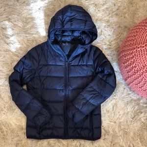 Womens hooded down puffer